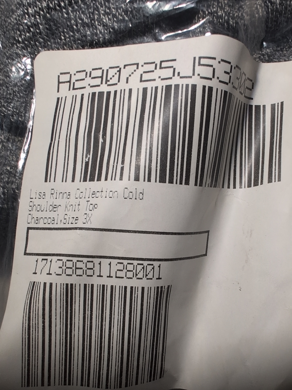 Lisa Rinna Collection Gray Cold-Shoulder Tank Top - Picture 4 of 4